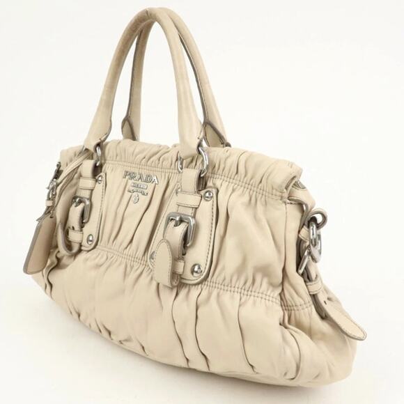 Prada Handbags - 💎✨HOT BUY✨💎Authentic PRADA Nappa Leather Gathered 2Way Shoulder Bag